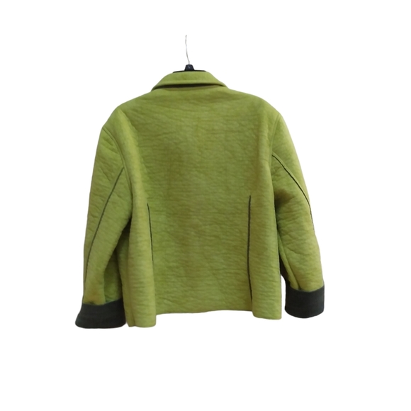 Tsunami Green Button Down Micro Fiber Womens Sz XL Long Sleeve Coat - Picture 2 of 11